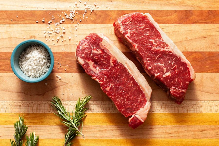 Grass-Fed Organic New York Strip Steaks (2 count)