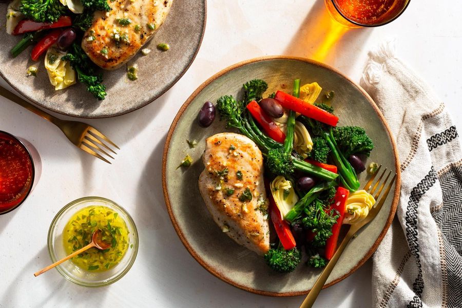 Mediterranean lemon chicken