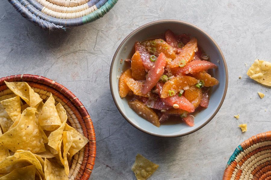 Grapefruit-orange pico de gallo