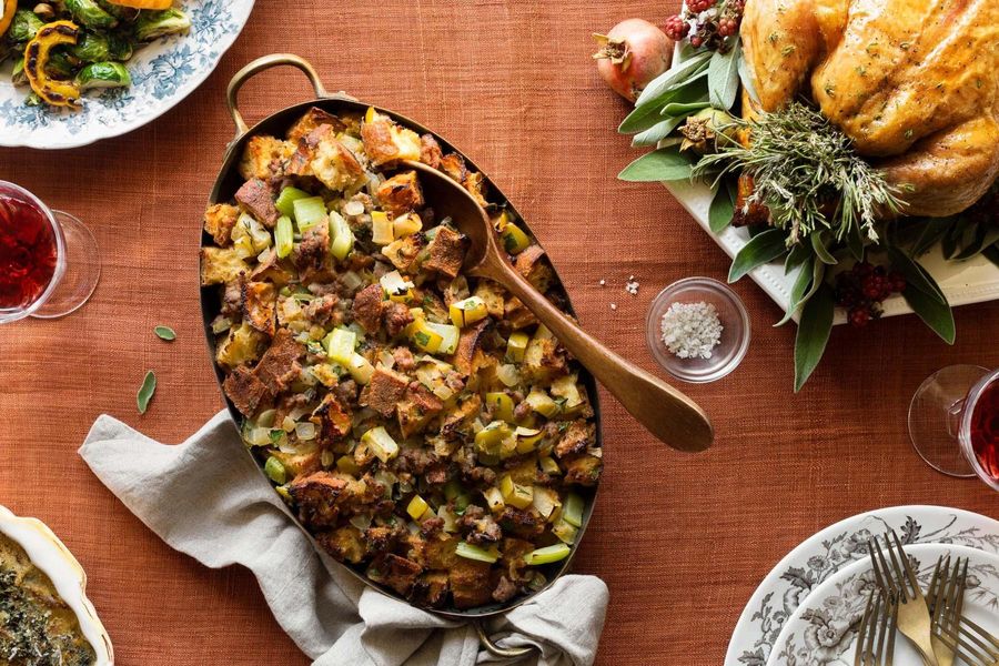 Williams-Sonoma Italian sausage and apple stuffing